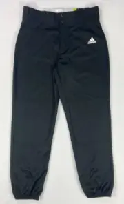 Men's Adidas Triple Stripe Traditional Cut Black Climalite Baseball Pants
