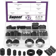 32Pcs 7 Sizes Clip-On Ferrite Ring Core with Toroid Core Assortment Kit, RFI EMI
