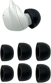 Comply Foam Replacement Ear Tips for Samsung Galaxy Buds FE for Ultimate Comfort | Unshakeable Fit | Assorted S/M/L, 3-Pair Pack, Black