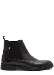 Boss Calev Leather Chelsea Boots - Dark Brown - 45 (IT45 / UK11) 45 (IT45 / UK11)