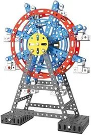 [Jixin Xyzhi] Erector Sets STEM Assembly Metal Toys Ferris Wheel Model Kit Engineering Building kit for Adults and Teens Parent-Child Interaction Construction Sets Gifts for Kids 8-16