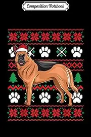 Composition Notebook: Australian cattle Dog Lights Christmas Journal/Notebook Blank Lined Ruled 6x9 100 Pages