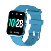 1.69 Inch Tft Screen Ip67 Waterproof Smartwatch With Temp Sleep Heart & Call Alert Blue Smart Watches