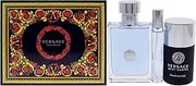Versace Versace Pour Homme For Men 3 Pc Gift Set 3.4oz EDT Spray, 2.5oz Deodorant Stick, 0.34oz EDT Travel Spray