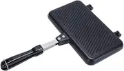 Gas Non-Stick Sandwich Maker Sandwich Maker Aluminium Alloy Mould Grill Frying Pan Bread Toast Breakfast Machine Pancake Baking Barbecue Oven Mold