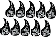 JOINPAYA 10pcs Acoustic Guitar Pickguards Scratch Protector for Folk Guitar Lightweight Portable Musical Instrument Accessories Smooth Surface for Easy Use
