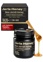 Jarla Australian Jarrah Honey TA35+ MGO 2100+ Raw Cold Pressed 8Oz W Spoon