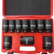 1/2 Inch Drive Deep Impact Socket Set,10 PCS,6-Point,Metric Size(27mm to 41mm...