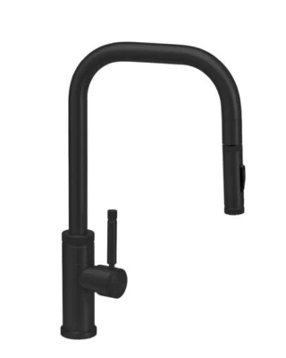 Waterstone 10210-MB-SS Fulton Pulldown Kitchen Faucet MATTE BLACK STAINLESS New!