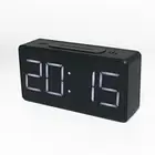 Digital LED Desk Alarm Clock Mirror Display USB Digital Mode Display Bedside