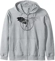 [DC Comics] Batman Half Skeleton Sketched Poster Zip Hoodie