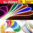 5/10/20M LED Neon Strip Rope Light Colourful Flex Waterproof Tube Tape Lamps DIY