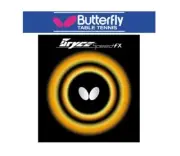 Butterfly Bryce Speed FX Table Tennis Ping Pong Rubber Sponge [Black, Red]