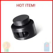 AQRINGO Plastic Cord Locks Double Hole Spring Toggle Stopper Cord Stops Fastener