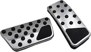 QASULER Car Foot Rest Modified Pedal Pad Plate, for Jeep, for Wrangler JK 2007 2008 2009 2010 2011 2012 2013 2014 2015 2016 2017 at Pedal Anti-Slip Foot Pedal Pad Covers