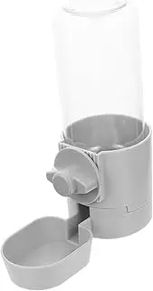 SUPVOX Pet Water Feeder Hanging Pet Drinking Dispenser Puppy Feeder Dog Water Bottle Rabbits Water Bottle Dog Water Bowl Dog Waterer Jug Water Bird Waterer Pet Drinking Bowl Grey Plastic