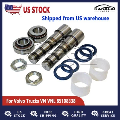 US / 2PCS-King Pin Kit Dump Model Fit For VOLVO Trucks VN VNL VHD 85108338