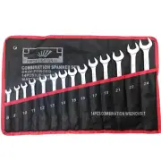 14-Piece Combination Wrench Spanner Set (8-24mm) – Heavy Duty CRV Tools