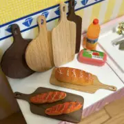 3PC Kitchen 1:12 Scale Bakery Food Steak Pizza Board Dollhouse Miniature Tray