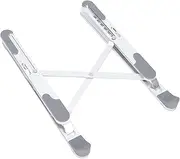 XUMIUZIY Laptop Stand, Laptop Holder Riser Computer Stand, 9 Levels Height Adjustable Ergonomic Design Foldable Portable Stable Triangular Structure Computer Holder