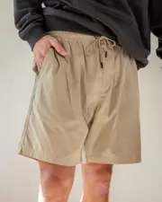 [The Mad Hueys] The Mad Hueys Men's Skull Anchor Volley Shorts in Taupe Natural Size 36 36 Taupe Natural