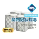 【HYPASS】強效升級 2代空氣瓶子山寧泰銀離子活性碳濾網/4片裝(N95口罩等級濾材/瑞士山寧泰銀離子抗菌)
