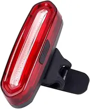 Totority USB Rechargeable LED Glowing Bike Tail Light Safety Light for Night Cycling Easy Install Buckle Strap for Outdoor Enthusiasts Red