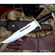 Custom Handmade Steel Blade Camping Survival RAMBO III Knife Original Replica