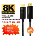 MCHAONEST 純系列 光纖HDMI 2米 2.1版超高清第三代 8K@60HZ 4K 120P(支援SONY PS5)