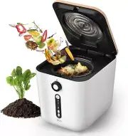 Smart 3L Kitchen Compost Bin - Quiet Electric Composter with Child Lock Safety