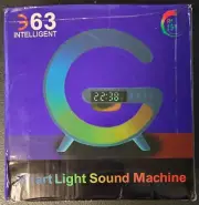 15W Wireless Charger Stand & RGB Night Light with Bluetooth Speaker -Black
