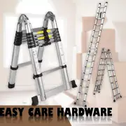 Telescopic Ladder 3.8 4.4 5 5.6 6.4 m Double MultiPurpose Aluminium Extension AU