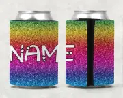 Personalised Rainbow Stubby Holder Can Cooler