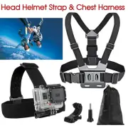 GoPro Head Helmet Strap Chest Harness Mount GoPro 9 8 7 654+ Go Pro Accessoriess