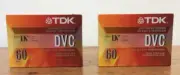 Lot of 2 New Sealed TDK DVC MiniDV Mini DV Digitial Video Tapes 60 Min DVC60