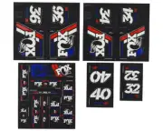 Fox Suspension Heritage Decal Kit for Forks & Shocks (Red/White/Blue)