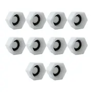 10 Pcs 1/2-inch BSP Threaded Blanking Cap,Drain Cap Seal,Appliance Trap Blanking Cap with Gasket,for Water Pipe,Washing Machine,etc(Female Thread)