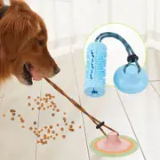2pcs Pet Toy Suction Cup Food Leakage Snack Ball Molar Training Chew Toy