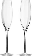 Waterford Elegance Optic Classic Champagne Flute, Pair