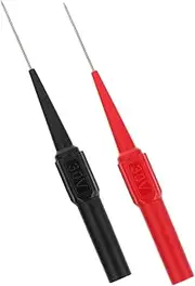 SOLUSTRE 2pcs Multimeter Probes Sharp Stainless Steel Test Probes for Automotive Electrical Testing Insulation Wire Piercing Needles for Circuit Troubleshooting