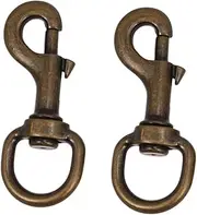 Gatuida Small Dog Harness Enhancer 2pcs Pet Collar Spring Hooks Swivel Traction Rope Buckle for Pet Collars