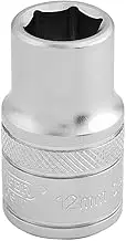 Draper 16601 1/2" Square Drive 6 Point Socket, 12mm Size