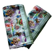 Cocomelon, Baby, Burp Cloth Set of 2 GREAT GIFT IDEA, Handmade.