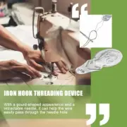 50Pc Bow Wire Needle Threader Stitch Insertion Machine Thread Hand Sewing Nice