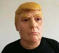在飛比找Yahoo!奇摩拍賣優惠-F13 美國總統 面具 川普 頭套 cosplay 尾牙 萬