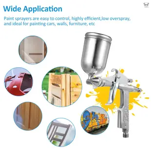 K3氣動迷你修補噴漆槍 0.5mm噴嘴 150cc噴壺 油漆小面迷你修補噴槍 皮衣上油/牆體彩繪/修補漆/噴漆 銀色