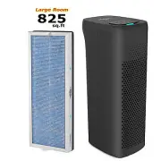 Home Air Purifier For Allergies Smoke Mold Odor Dust ,Black Air Filters+1*Filter