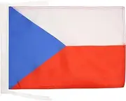 Czech Republic Flag 18'' x 12'' Cords - Czech Small Flags 30 x 45cm - Banner 18x12 in - AZ FLAG