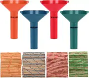 Coin Wrappers Assorted 100 Pcs & 4 Coin Sorters Tubes, Coin Rolls