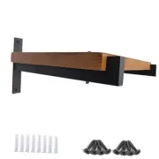 2 Pcs Steel Heavy Duty Shelf Brackets Wall Mounted Industrial 12 Inch Black